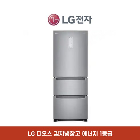 LG전자 디오스 김치톡톡 스탠드형 김치냉장고 327L 에너지효율 1등급