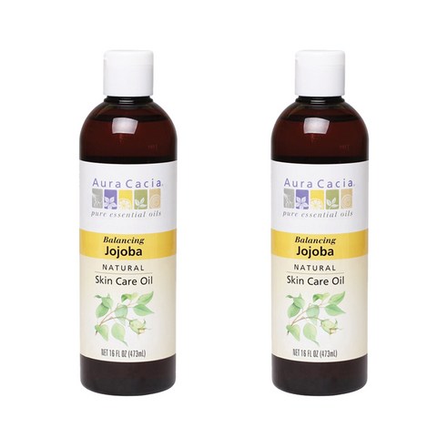 아우라카시아 내추럴 스킨 케어 오일 밸런싱 호호바, 473ml, 2개