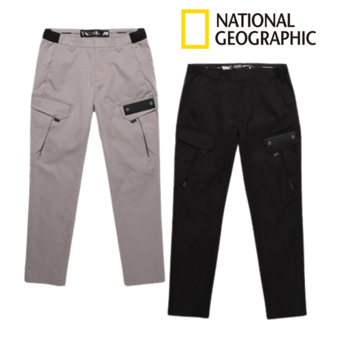 [국내 매장 정품] 내셔널지오그래픽 크라이트 러버스냅 포켓 팬츠 남성 캐쥬얼 카고 긴바지 이월상품
