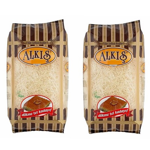 ALKIS 드라이드 카다이프 면 두바이 초콜릿 디저트1.1lb, 500g, 2개