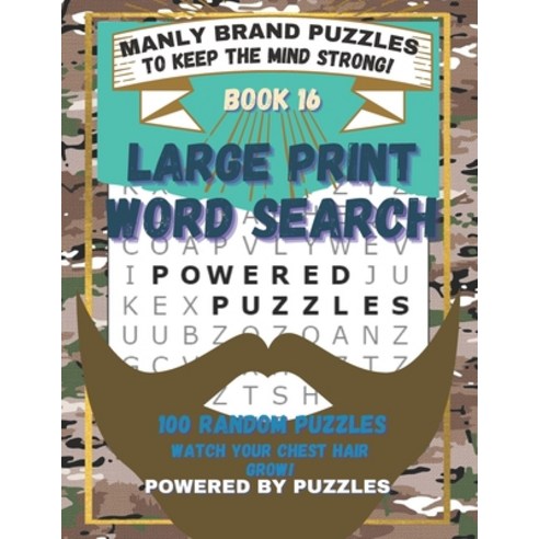Manly Puzzle Book Vol.16 Paperback, Independently Published, English, 9798711692836