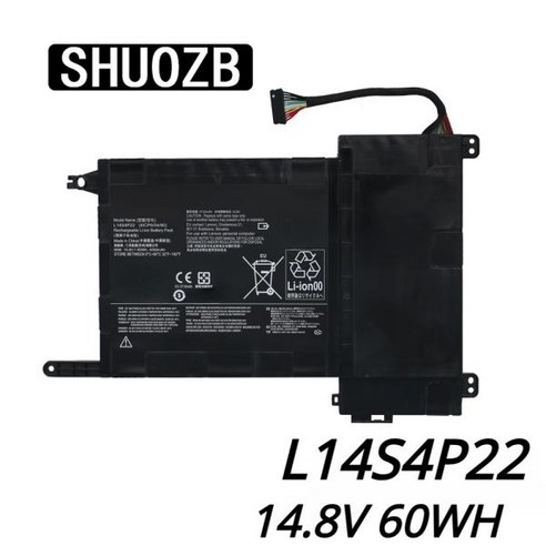 SHUOZB 노트북 배터리 Lenovo IdeaPad Y700 Y701 Y700-17iSK Y700-15ISK 시리즈 5B10H22084 14.8V 60WH, 한개옵션0