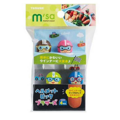 이홈베이킹 헬멧소세지 도시락픽, 4개입, 1세트