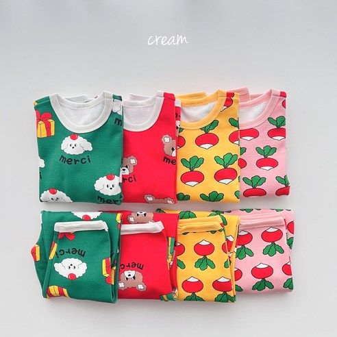 우리 아이 겨울밤, 꿀잠 보장! 포근함에 통 큰 활동성까지 더한 크림실내복 솔직 후기 순무내복