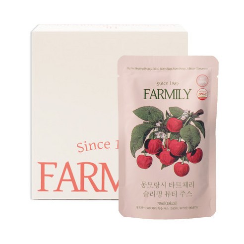 팜밀리1987 몽모랑시 타트체리 슬리핑 뷰티주스, 980ml, 1개