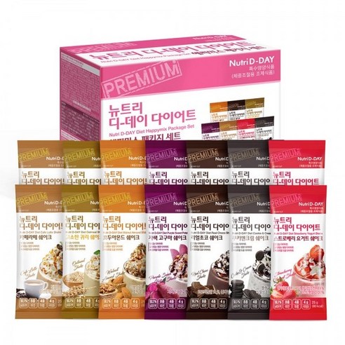 뉴트리디데이 아이스크림맛 쉐이크 해피믹스 패키지 14포 + 쉐이크컵 (14일분), 단품, 단품