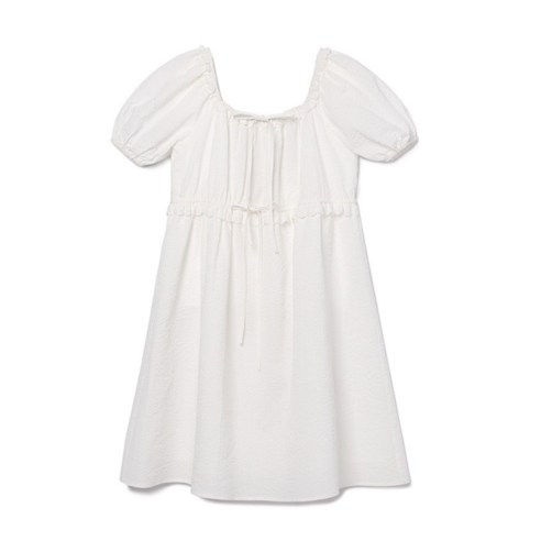 로라로라 여성용 SQUARE NECK PUFFSLEEVE ONE PIECE
