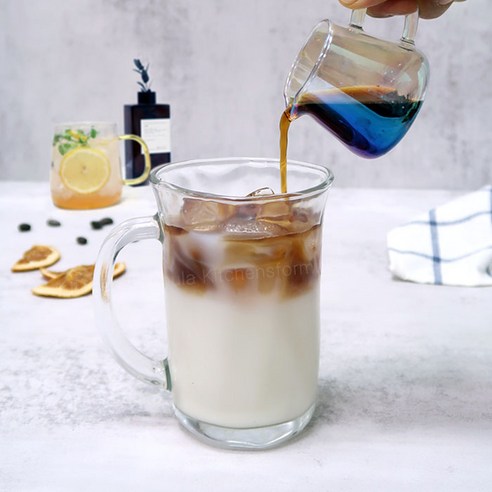 홈카페 인기만점 이쁜 유리컵세트, 4개, 엔젤 롱 머그 300ml