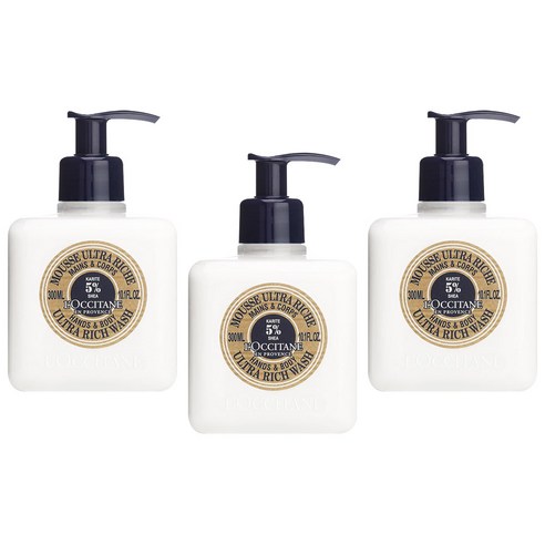 록시땅 핸드 & 바디 울트라 리치 워시, 3개, 300ml
