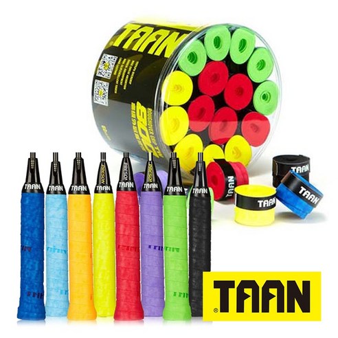 TAAN 테니스그립 오버그립 건식그립 드라이 땀흡수 TW800 탄그립 베드민턴, 초록, 1개