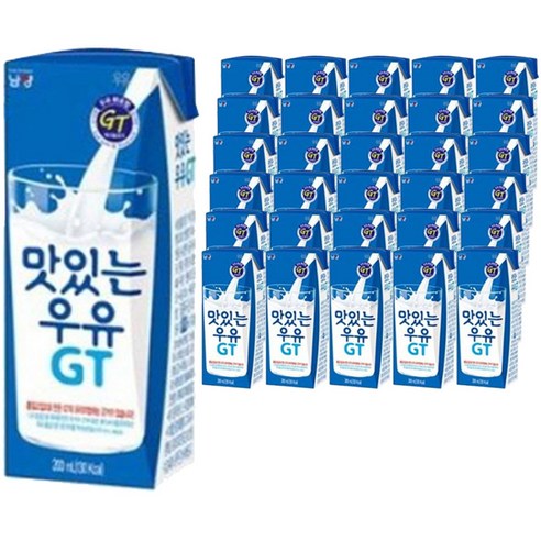 남양 맛있는 우유 GT, 200ml, 48개