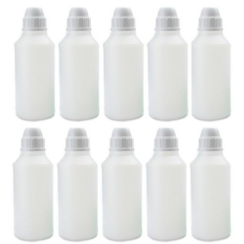 시럽병 뾰족 용기/플라스틱 반투명 소스병 공병 소분병, 500ml 10개, 10개
