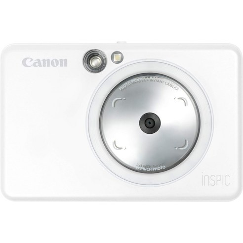 Canon 인스턴트 카메라 iNSPiC ZV-123-MBK 매트 블랙 스마트 폰 프린터, [01] 카메라 포함 · 스마트 폰 연계 · 펄 화이트, 진주 하얀색 캐논폴라로이드