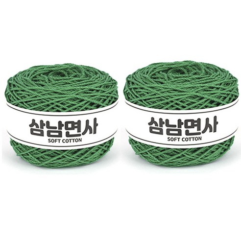 삼남뜨개실 삼남면사 뜨개실 18합 200g, 23 그린, 2개