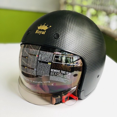 바람을 가르며 자유를 만끽하다, 로얄 헬멧 ROYAL 오픈페이스 M139 탐험기 카본헬멧
