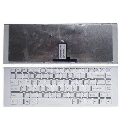Sony Vaio Vpceg 9Z.N7Asw.101 Pcg-61913L용 프레임이 있는 노트북 키보드 미국, 하얀, 350x150x5mm, 플라스틱