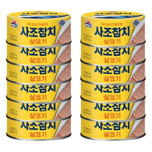 사조참치 살코기참치(안심) 100G, 12개