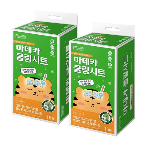마데카 쿨링시트, 15개입, 2개