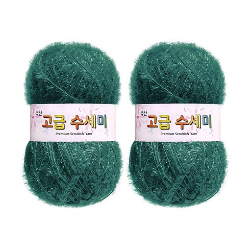 울클럽 별꽃수세미 만들기 DIY 고급수세미실 80g 2볼세트, 168빈티지토파즈
