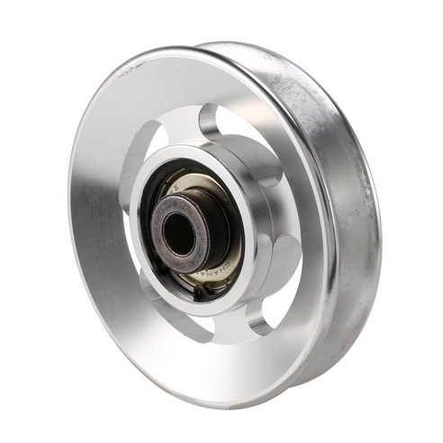 Xzante 88mm 알루미늄 리프트 중하중 베어링 풀리 휠 케이블 체육관 범용 피트니스 장비 부품 등반 캠핑 스포츠, 은