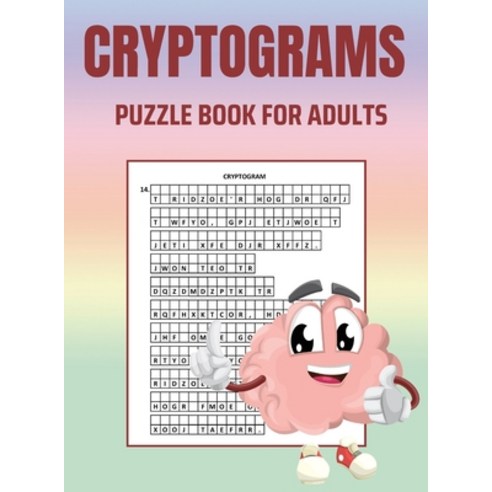 (영문도서) Cryptograms Puzzle Book for Adults: Brain Health Puzzle Book for ...