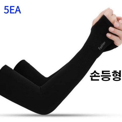 클릭모어 자외선 차단 여름 쿨토시(손등형), 5개, 화이트