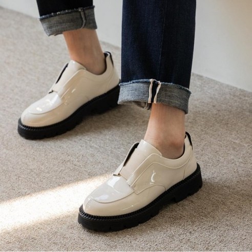 [포멜카멜레] 밴딩 청키 로퍼 IVORY 5cm (FKG1F1SC008C2)