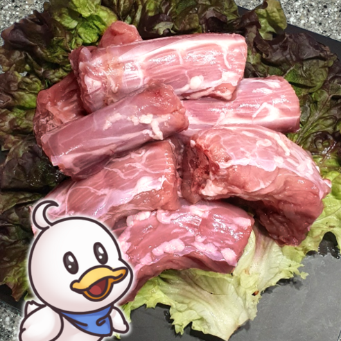 100% 국내산 오리로 만든 건강하고 맛있는 펫푸드, 한결컴퍼니 생 오리목뼈절단 1kg