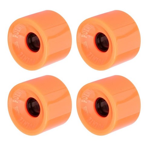4pcs 70mm 롱 보드 pu 휠 교체 스케이트 보드 82a 경도 휠 순항 휠, 주황색, PU 경도 82A