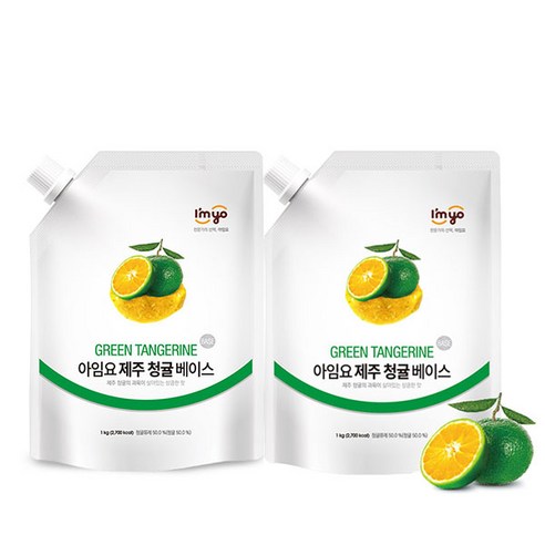 아임요 청귤 베이스 농축액 1kg, 2개