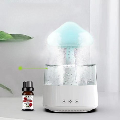 비구름무드등 무중력 비소리 빗방울 백색소음, 제로화이트300ML(버튼형)