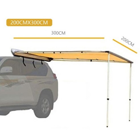 텐트sunnday 직경 2m 4 사이드 섹터 사이드 카 텐트 천막 2m 루프 텐트감성, 2x3m 차양