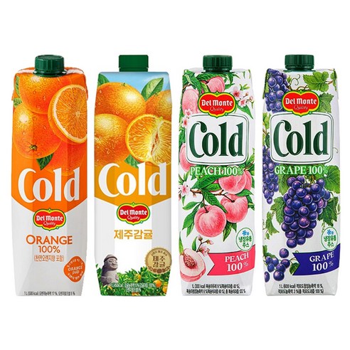 100% 포도 과즙의 풍부한 맛과 콜드 공법의 신선함이 살아있는 델몬트 포도 주스!