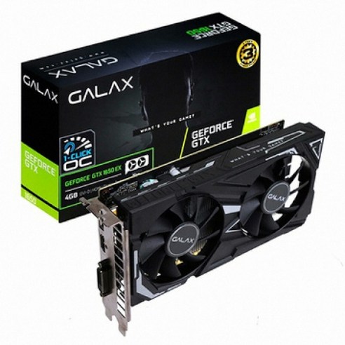 갤럭시 GALAX 지포스 GTX 1650 BLACK EX D6 4GB 그래픽카드