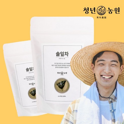 청년농원 저온가공 솔잎차 삼각티백, 1g, 50개입, 2개