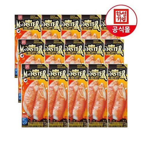 한성기업 크래미 몬스터크랩 72g X 15개30979107, 15개