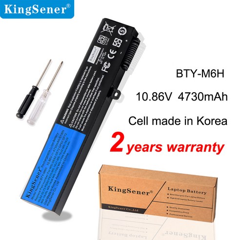 KingSener BTY-M6H MSI GE62 GE72 GP62 GP72 GL62 GL72 GP62VR GP72VR PE60 PE70 MS-16J2 MS-16J3, 협동사