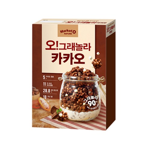 오그래놀라 카카오 시리얼, 300g, 3개