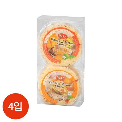 엘프 과일 치즈 멜론망고 살구아몬드 4입, 없음, 4개, 상세페이지 참조