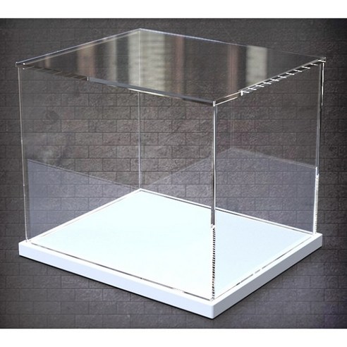 아크릴 투명 디스플레이 상자 피규어 케이스 장식장, 길이 및 너비 30x30 cm(내부 크기)