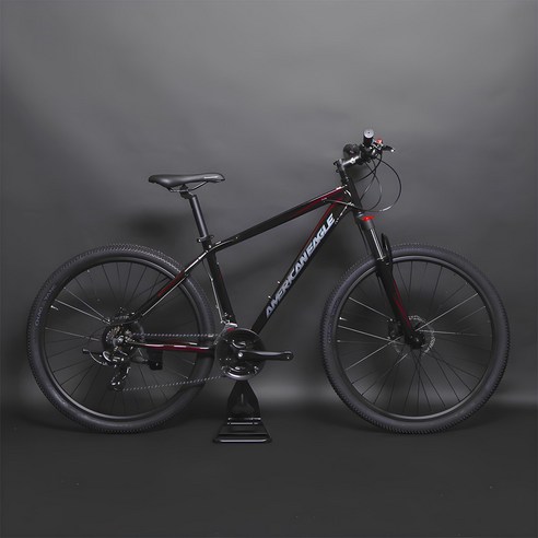 시마노21단 유압식 입문용 27.5인치 산악인증 MTB 자전거, 17인치, 맷블랙