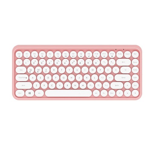 [시요] 블루투스 호환 키보드 무선 키보드 미니 게임 키보드 맥북 PC 게이머 노트북 iPad 태블릿 컴퓨터 키보드, 하나, pink, 하나