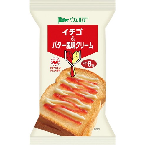 아오하타 베르데 딸기  버터 풍미 크림 파키테 잼 (13g × 8) × 3개