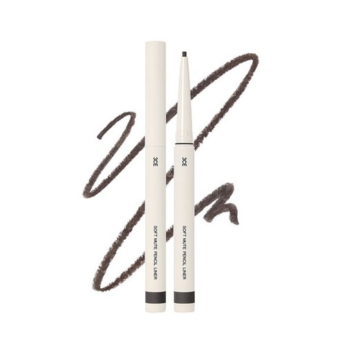 3CE 소프트 뮤트 펜슬 라이너 0.1g, MILDY BLACK, 1개