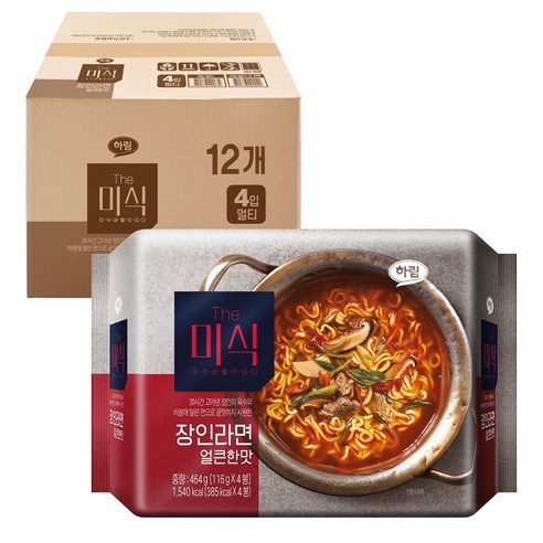 The미식 장인라면 얼큰한맛 116g, 12개