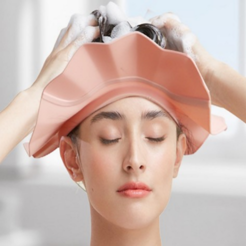 이중 물막이 샴푸캡으로 샴푸 시간 해방!