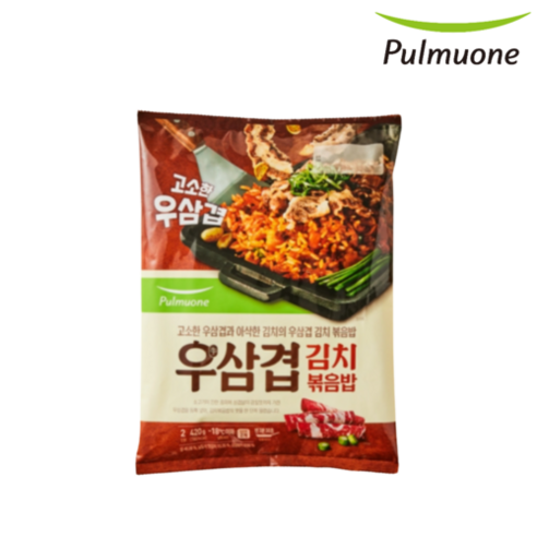 풀무원 우삼겹 김치볶음밥, 1개, 420g