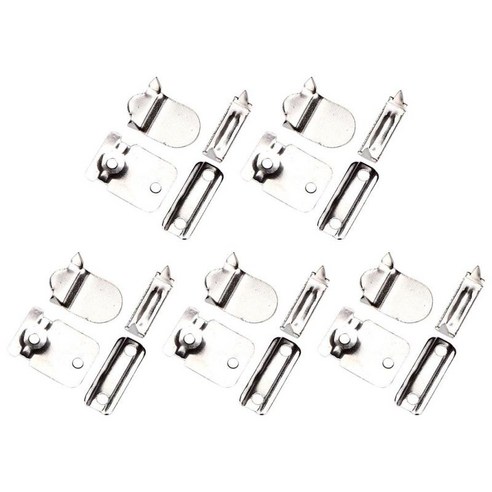 5pcs 금속 바지 패스너 허리 조임쇠 걸쇠 의류 공예 고정 도구 브래지어 후프 액세서리, 스타일 7 실크, 작은, 구리