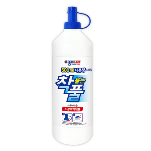 종이나라 착풀 500ml 대용량, 종이나라 착붙는풀 500ml, 1개