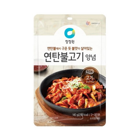 청정원 연탄불고기양념, 140g, 1개